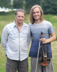 Me and Patrick Bieszke with his violin Me and Patrick Bieszke with his violin