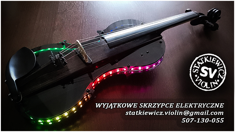 dynamically illuminated electric violin